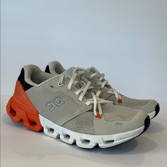 On Running Womens Cloudflyer Sand Flame Helion Speedboard Sneakers 8.5 - Picture 1 of 11